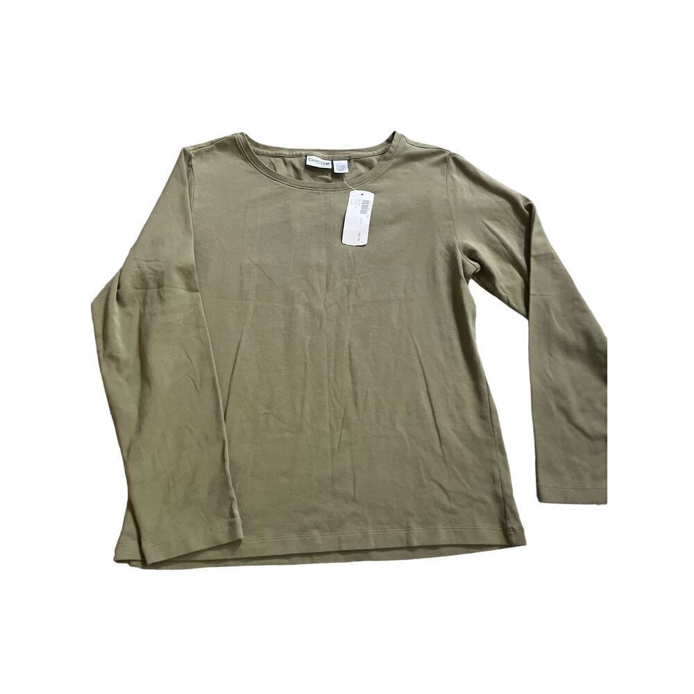Chicos NWT Aspen color long sleeve shirt